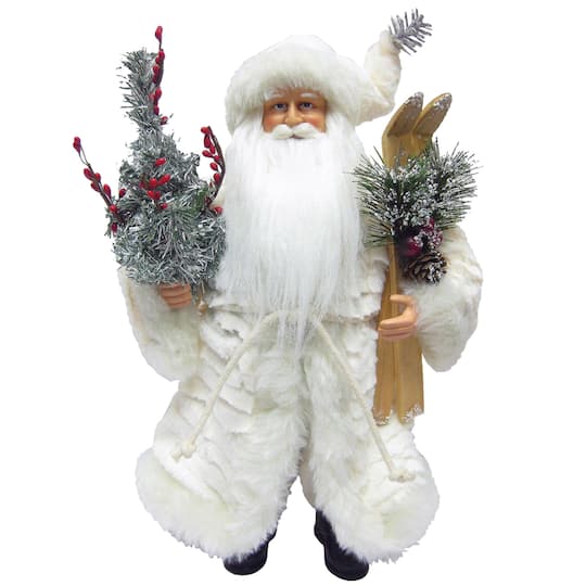 Santa's Workshop 15" White Winter Coat Claus By Santasworkshop | Michaels®
